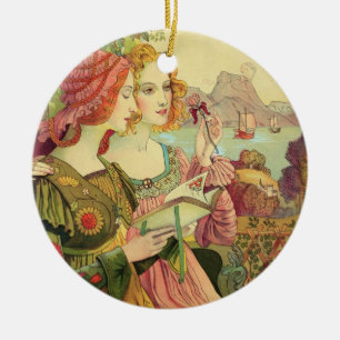Die goldene Legende, 1897, von "L'Estampe Keramik Ornament