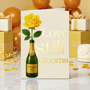 Die goldene Liebe zum 50. Jahrestag der Hochzeit b