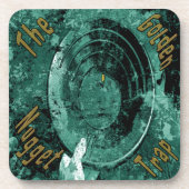 Die goldene Nugget-Falle Getränkekoaster Getränkeuntersetzer (Vorderseite)