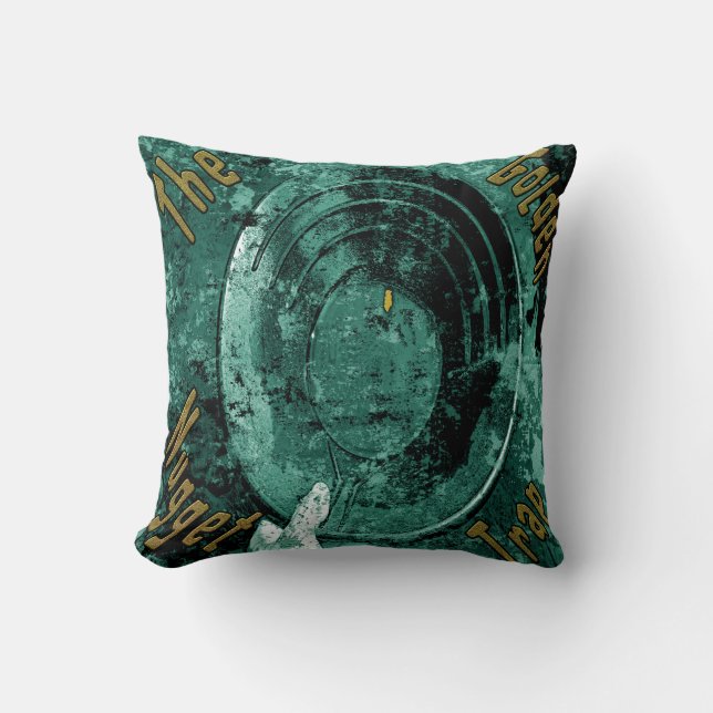 Die goldene Nugget-Falle Kissen (Vorderseite)