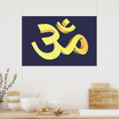 Die goldene Om Poster (Küche)