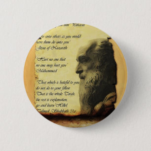 Die goldene Regel entsprechend drei Religionen Button