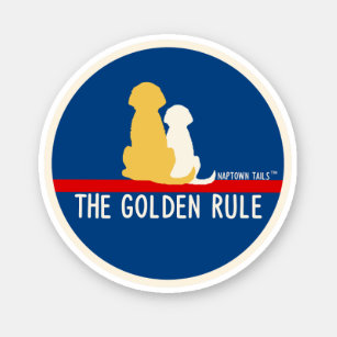Die goldene Regel Hunde Vinyl Sticker