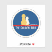 Die goldene Regel Hunde Vinyl Sticker (Blatt)