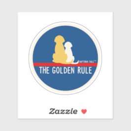 Die goldene Regel Hunde Vinyl Sticker