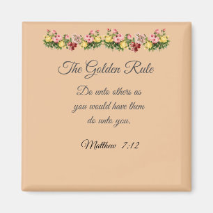 Die Goldene Regel Magnet