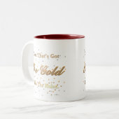 Die goldene Regel-Tasse Zweifarbige Tasse (Vorderseite Links)