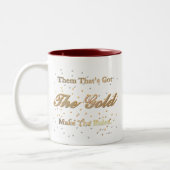 Die goldene Regel-Tasse Zweifarbige Tasse (Links)