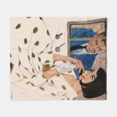 Die goldene Rose Fleecedecke (Vorderseite (Horizontal))