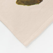 Die goldene Rose Fleecedecke (Ecke)