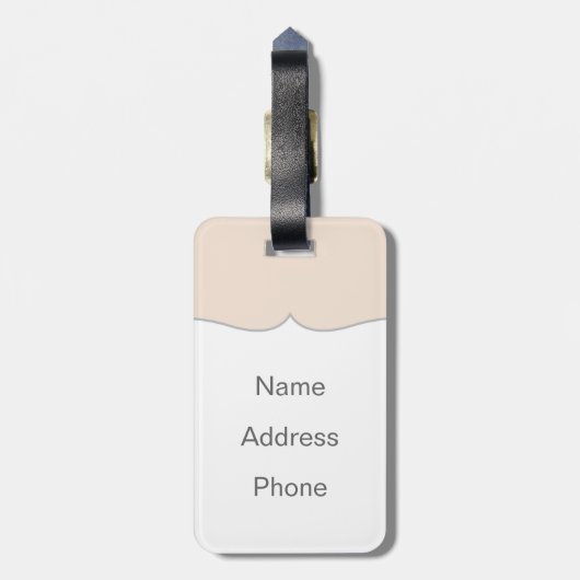 Die goldene Rose Gepäckanhänger (Rückseite vertikal)