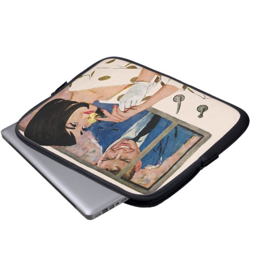 Die goldene Rose Laptopschutzhülle (Vorne Knopf)