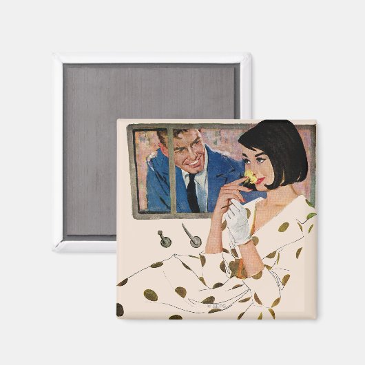 Die goldene Rose Magnet (Vorderseite/Rückseite)