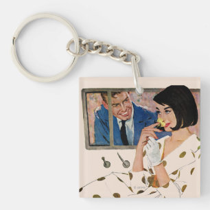 Die goldene Rose Schlüsselanhänger