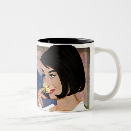 Die goldene Rose Zweifarbige Tasse (Rechts)