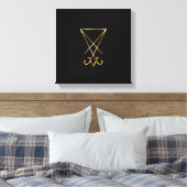 Die goldene Sigil Luzifers Leinwanddruck (Insitu (Schlafzimmer))
