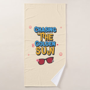 Die goldene Sonne jagen Badehandtuch