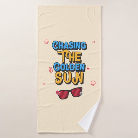 Die goldene Sonne jagen Badehandtuch (Badehandtuch)
