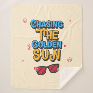 Die goldene Sonne jagen Sherpadecke