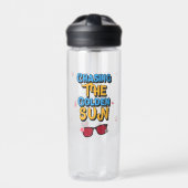 Die goldene Sonne jagen Trinkflasche (Vorderseite)