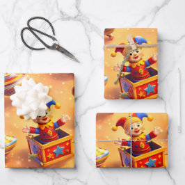 Die goldene Spielzeugkiste Premium Prämie Geschenkpapier Set