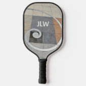 Die goldene Spirale, die ich ästhetisch anziehe Pickleball Schläger (Rückseite)