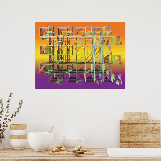 Die goldene Spirale Poster (Küche)