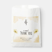Die goldene Stunde blumenmonogramm Hochzeit danke Geschenktütchen (Vorderseite)