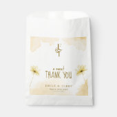 Die goldene Stunde blumenmonogramm Hochzeit danke Geschenktütchen (Vorderseite)