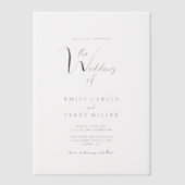 Die goldene Stunde der Gnade Moderne Hochzeit Pergament Einladungen (Vorderseite)