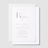 Die goldene Stunde der Gnade Moderne Hochzeit Pergament Einladungen (Versetzt)