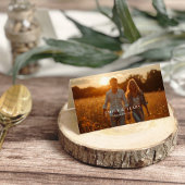 Die goldene Stunde Grace Foto Blumen Hochzeit gekl Platzkarte