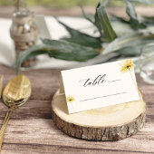 Die goldene Stunde Grace Foto Blumen Hochzeit gekl Platzkarte