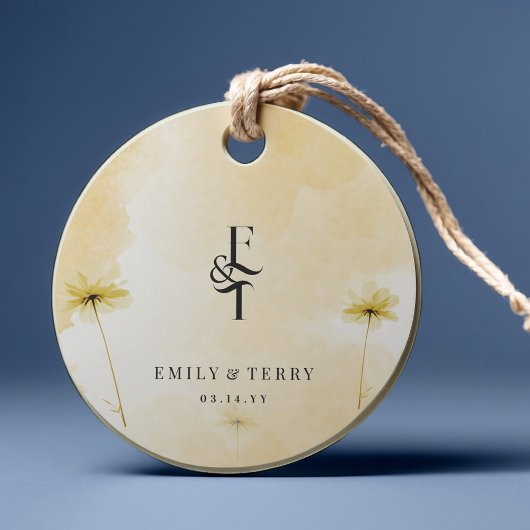 Die goldene Stunde Grace & Monogram Hochzeit Viele Geschenkanhänger