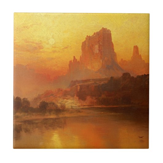 Die goldene Stunde, Moran, 1875 Fliese (Vorderseite)