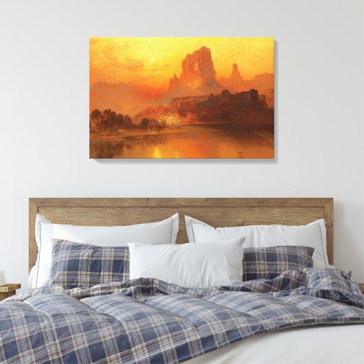 Die goldene Stunde, Moran, 1875 Leinwanddruck (Insitu (Schlafzimmer))