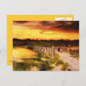 Die goldene Stunde Postkarte (Vorne/Hinten)