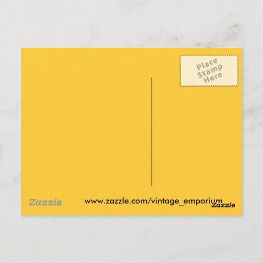 Die goldene Stunde Postkarte (Rückseite)