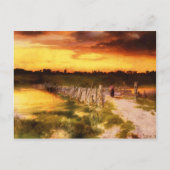 Die goldene Stunde Postkarte (Vorderseite)