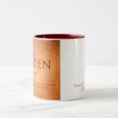 Die goldene Thema-Tasse Zweifarbige Tasse (Mittel)