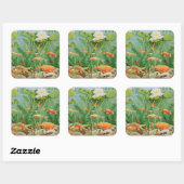 Die Goldene Touch 2011 Quadratischer Aufkleber (Blatt)