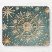 Die goldene Verkleidung des Winters: Eine Snowflak Mousepad (Vorne)