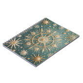 Die goldene Verkleidung des Winters: Eine Snowflak Notizblock (Linke Seite)