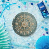 Die goldene Verkleidung des Winters: Eine Snowflak Pappteller (Party)