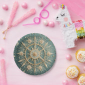 Die goldene Verkleidung des Winters: Eine Snowflak Pappteller (Party)