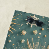 Die goldene Verkleidung des Winters: Eine Snowflak Strandtuch (Beispiel)