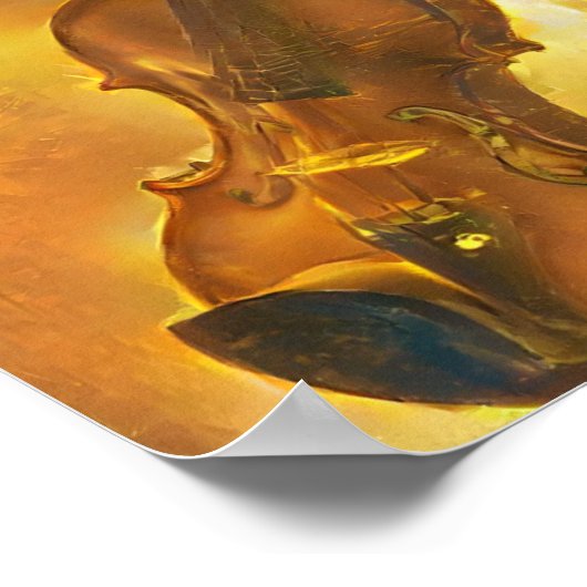 Die Goldene Violinkunst Poster (Ecke)