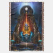 Die goldene Vision des Fraktals Arsencia Kunst Decke (Vorderseite Vertikal)