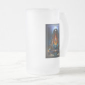 Die goldene Vision des Fraktals Arsencia Kunst Mattglas Bierglas (VorderseiteRechts)