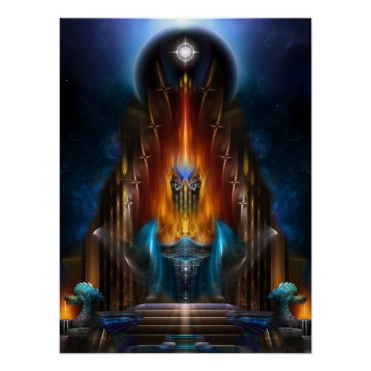 Die goldene Vision des Fraktals Arsencia Kunst Poster (Vorderseite)